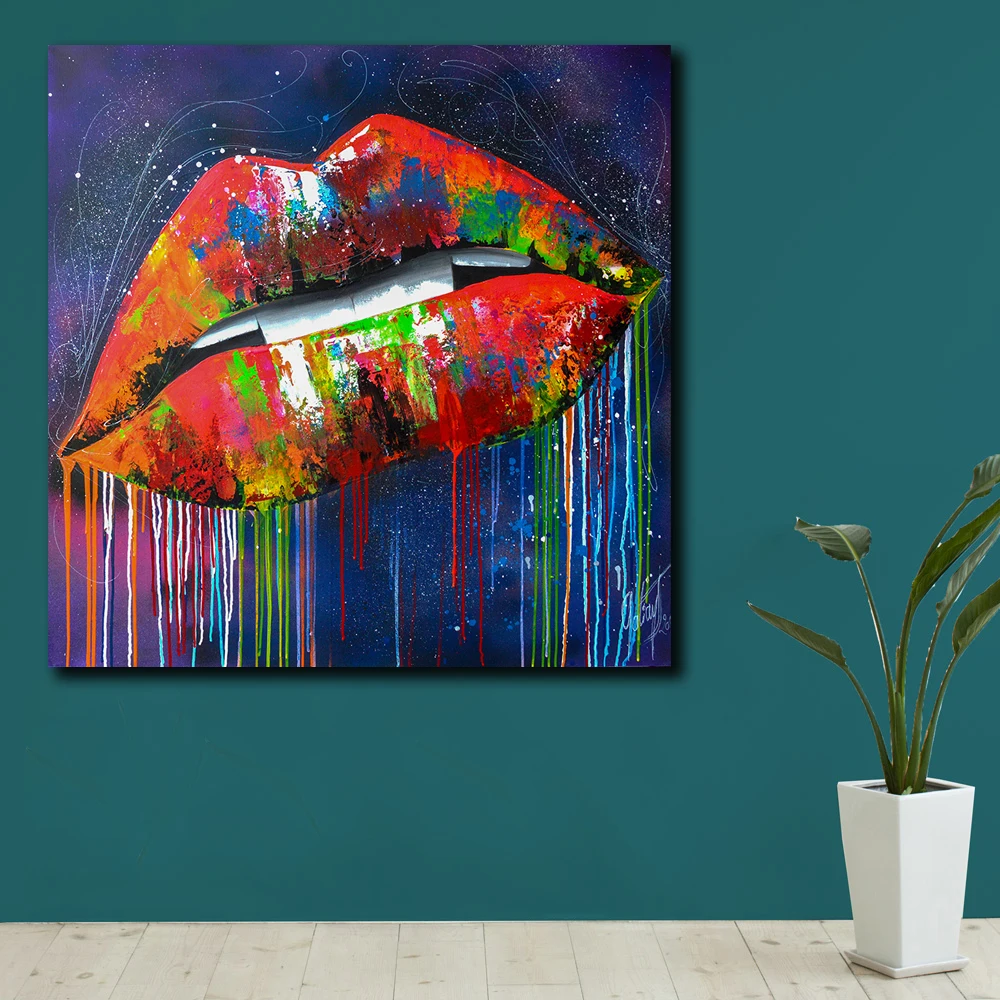 Large Size Pop Art Colorful Lips 2 Oil Painting Wall Art Picture Painting Printed On Canvas Home Decor Abstract Print Painting
Large Size Pop Art Colorful Lips 2 Oil Painting Wall Art Picture Painting Printed On Canvas Home Decor Abstract Print Painting