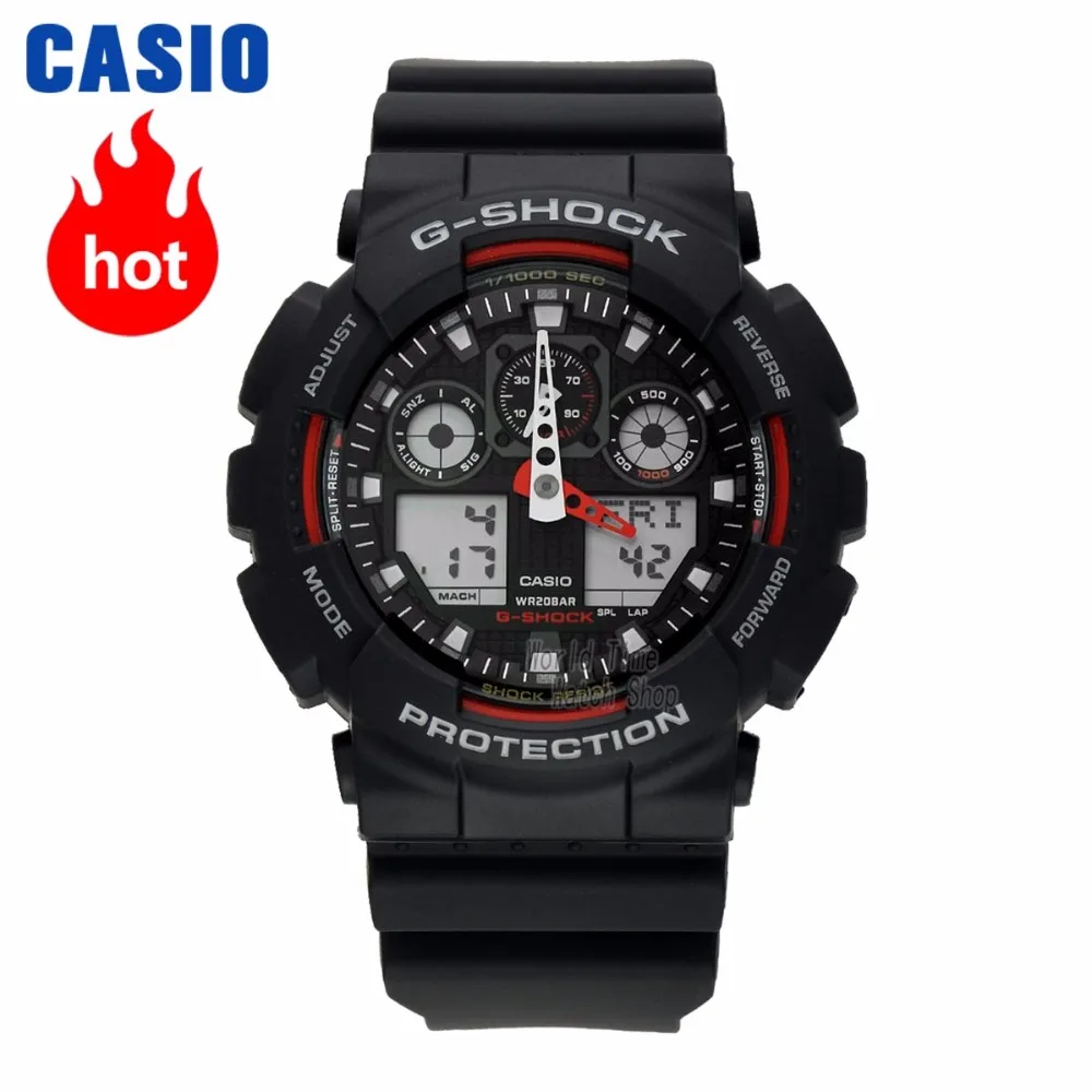 

Casio watch for men G-SHOCK quartz sports watch Shockproof and waterproof multi-function tide reloj casio hombre GA-100-1A4