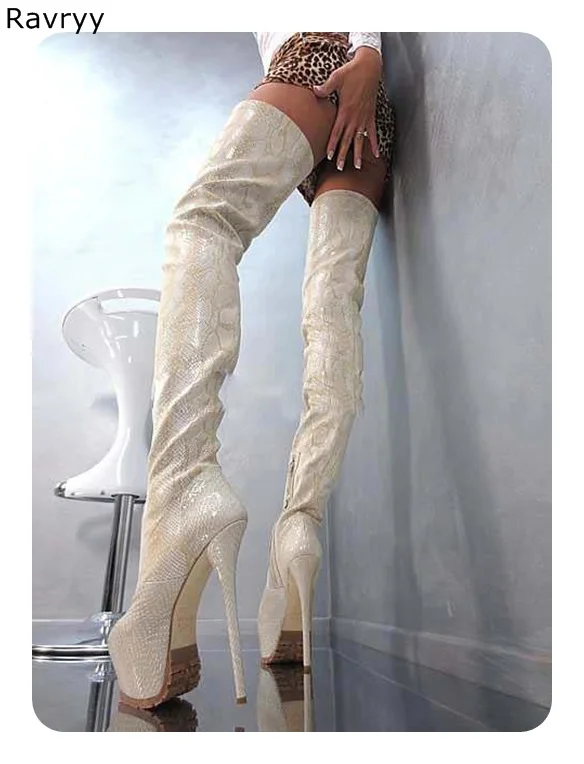 Snakeskin Woman's long boots platform heel women over-the-knee booties female shoes autumn winter fashion model party club show
Snakeskin Woman's long boots platform heel women over-the-knee booties female shoes autumn winter fashion model party club show