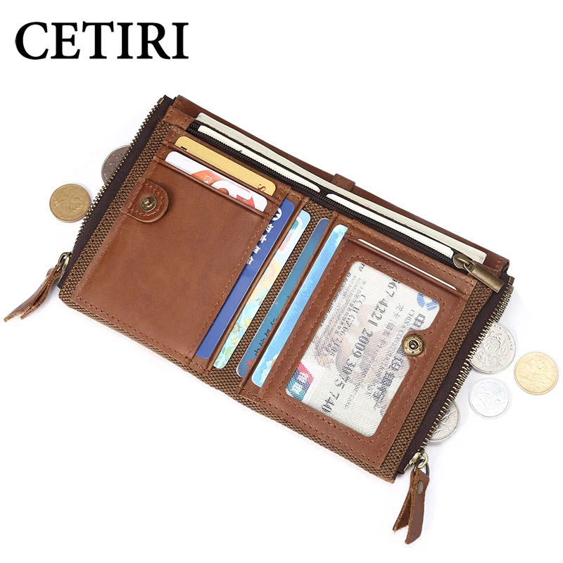 CETIRI 2019 New Men Wallet Cowhide Coin Purse Money Bag Designer Brand Wallet Clutch RFID Leather Wallet Card Bag for Male
CETIRI 2019 New Men Wallet Cowhide Coin Purse Money Bag Designer Brand Wallet Clutch RFID Leather Wallet Card Bag for Male