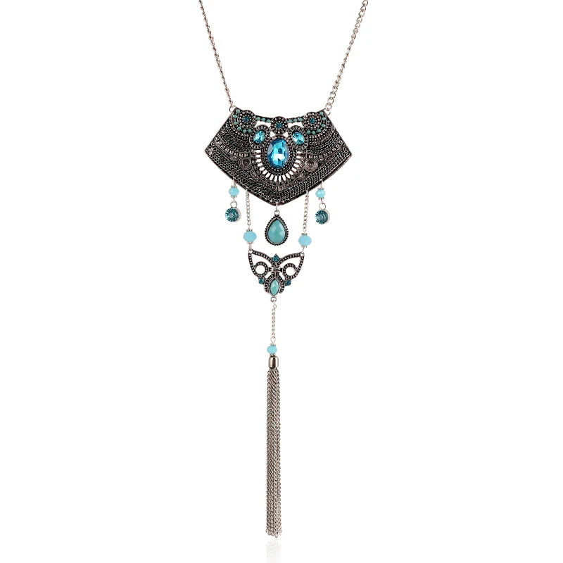Vintage Green Pendants Women Neaklace Silver Chain Long Tassel Necklace With Crystal For Female Jewellery SNE160041
Vintage Green Pendants Women Neaklace Silver Chain Long Tassel Necklace With Crystal For Female Jewellery SNE160041