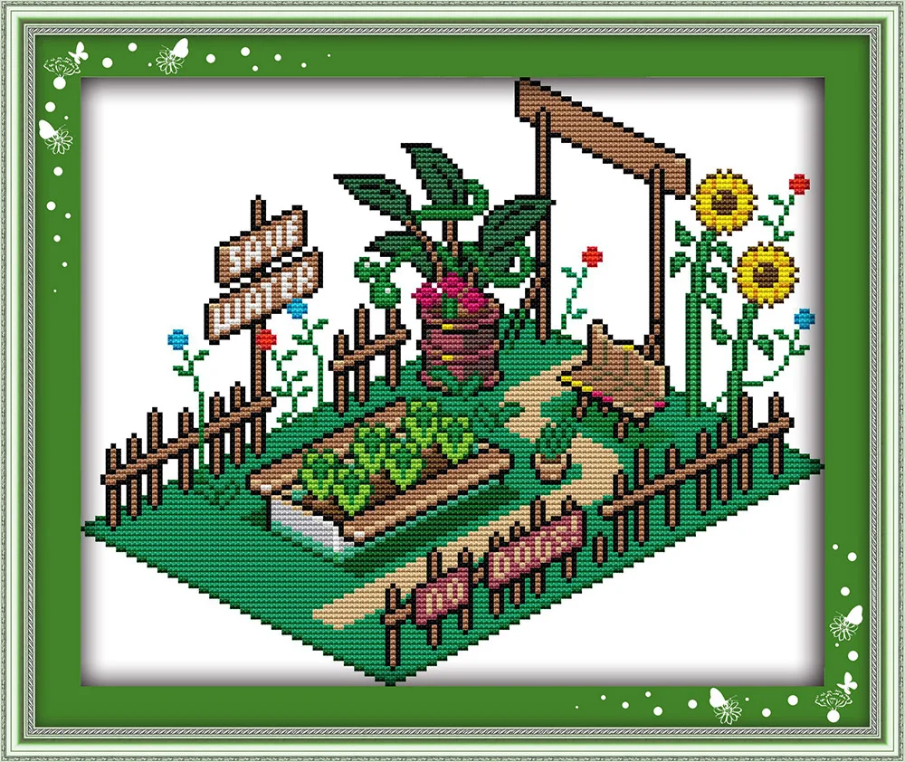 Vegetable garden cross stitch kit cartoon 14ct 11ct print canvas stitching embroidery DIY handmade needlework
Vegetable garden cross stitch kit cartoon 14ct 11ct print canvas stitching embroidery DIY handmade needlework