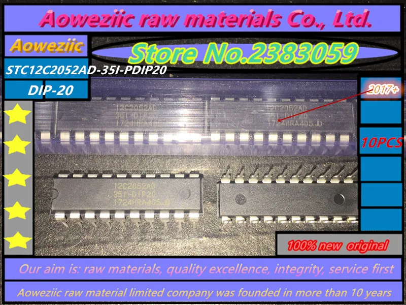 Aoweziic 2018+ 100% new original STC12C2052AD-35I-DIP20 STC12C2052AD-35I STC12C2052AD DIP20 MCU chip
Aoweziic 2018+ 100% new original STC12C2052AD-35I-DIP20 STC12C2052AD-35I STC12C2052AD DIP20 MCU chip