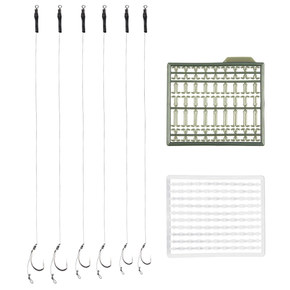 6Pcs of Carp Fishing Hook Tied Rigs Ready Made Rig with White and Green Boilie Stoppers Fishing Accessories Pesca Tool
6Pcs of Carp Fishing Hook Tied Rigs Ready Made Rig with White and Green Boilie Stoppers Fishing Accessories Pesca Tool
