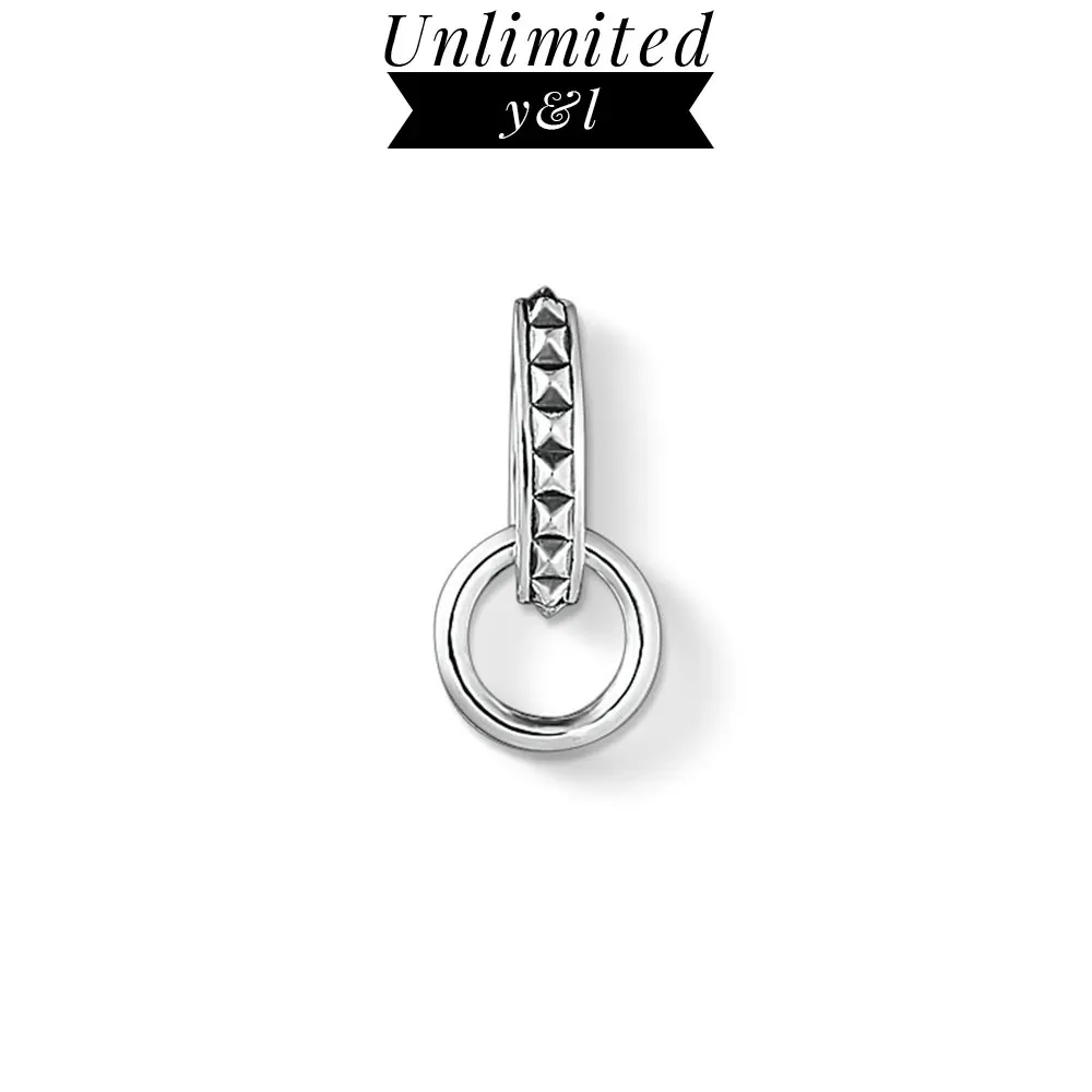 Punk Style Stud Round Charm Carrier Thomas Style Fashion 925 Sterling Silver Jewelry Connectors for Women Men 2018 Brand New
Punk Style Stud Round Charm Carrier Thomas Style Fashion 925 Sterling Silver Jewelry Connectors for Women Men 2018 Brand New
