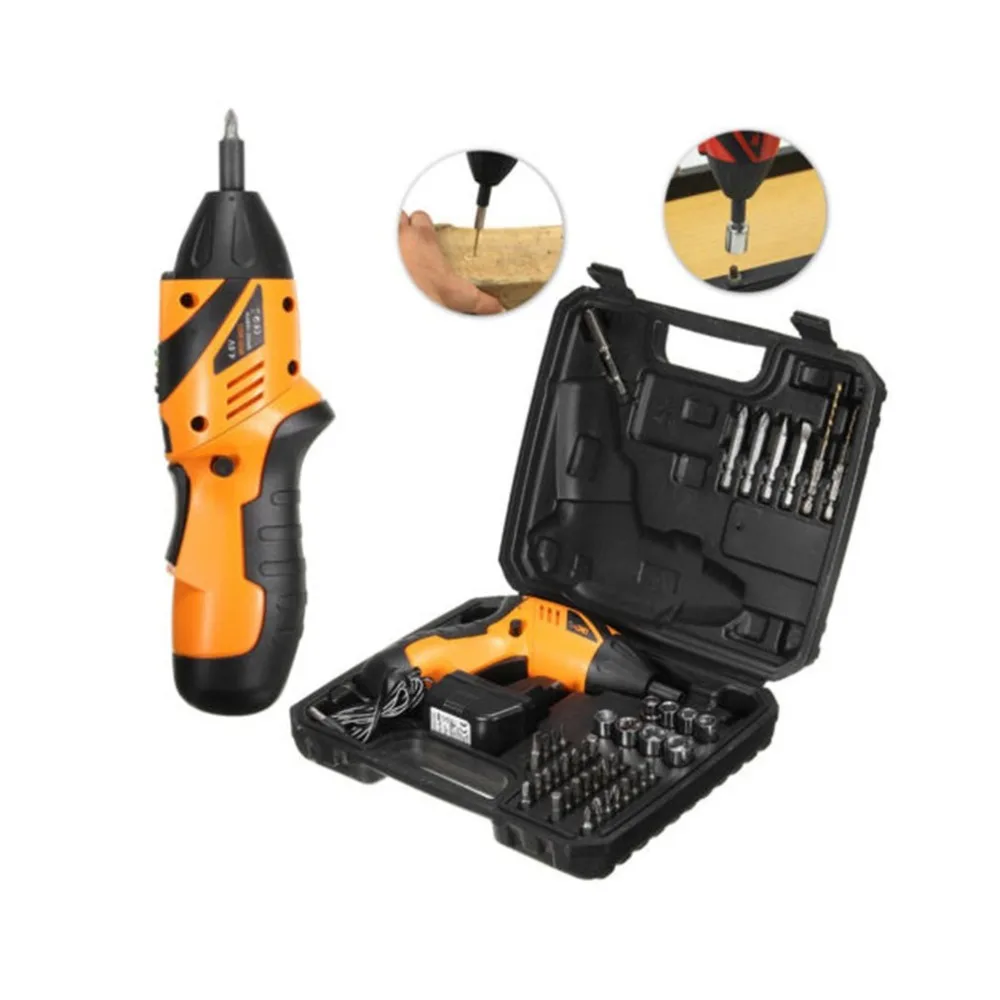 45 in 1 Electric Cordless Screwdriver Drill Power Tool DC 4.8V Rechargeable Kit Set | Инструменты