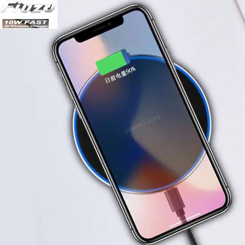 Qi Беспроводное зарядное устройство для iPhone X/XS Max XR 8 Plus быстрое usb Samsung S9 S10 + Note 9