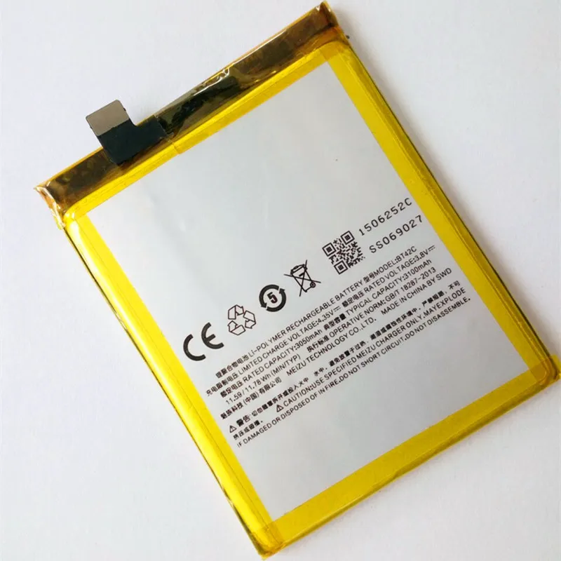 20pcs/lot 3100mAh Li-ion Internal Battery BT42C ForMEIZU M2 Note Mobile Phone Backup replacement Battery
20pcs/lot 3100mAh Li-ion Internal Battery BT42C ForMEIZU M2 Note Mobile Phone Backup replacement Battery
