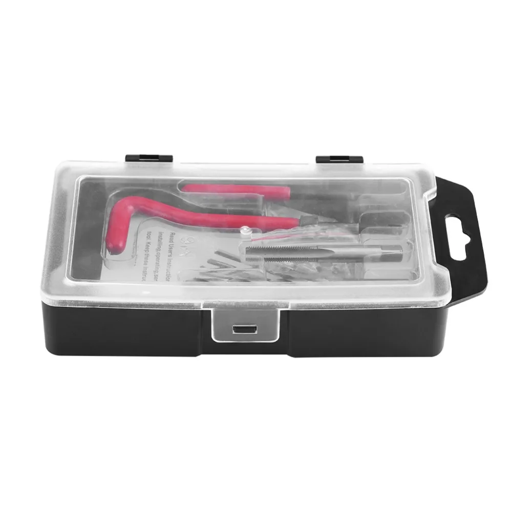 25pcs Thread Repair Insert Kit Compatible Hand Tool Set for Auto Repairing M5 M6 M8
25pcs Thread Repair Insert Kit Compatible Hand Tool Set for Auto Repairing M5 M6 M8