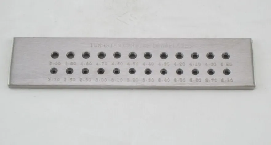size 2.7mm-5mm,24holes,tungsten Carbide Drawplates, Jewelers Gold Silver Copper Wire Draw Plates, Jewelry Making Tools
size 2.7mm-5mm,24holes,tungsten Carbide Drawplates, Jewelers Gold Silver Copper Wire Draw Plates, Jewelry Making Tools