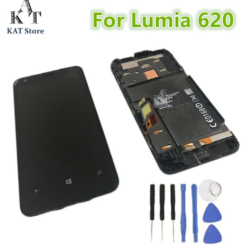 1 шт. Оригинальный ЖК-дисплей для Nokia Lumia 620, сенсорный экран со стеклом, дигитайзер в сборе с рамкой, запасные части
1 шт. Оригинальный ЖК-дисплей для Nokia Lumia 620, сенсорный экран со стеклом, дигитайзер в сборе с рамкой, запасные части