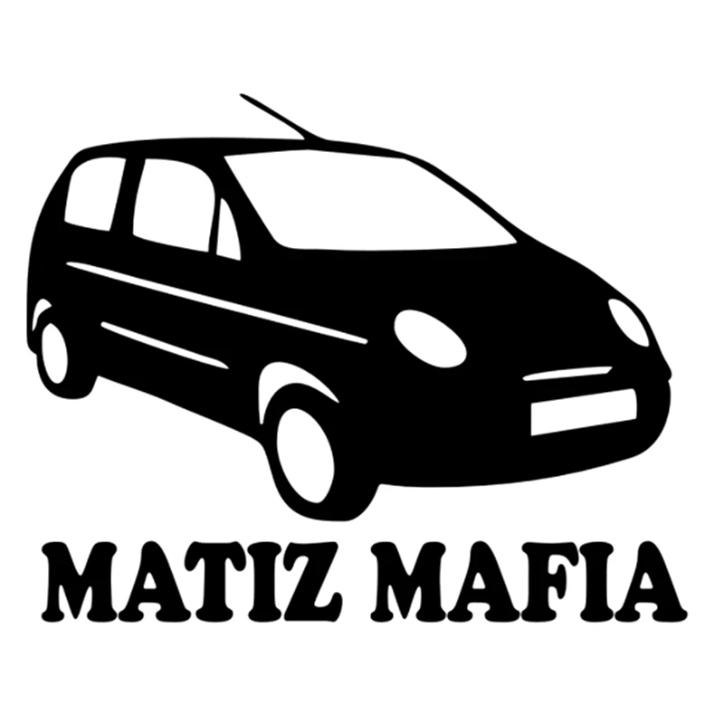 CK2720#17 5*14см наклейки на авто MATIZ MAFIA водонепроницаемые машину наклейка для