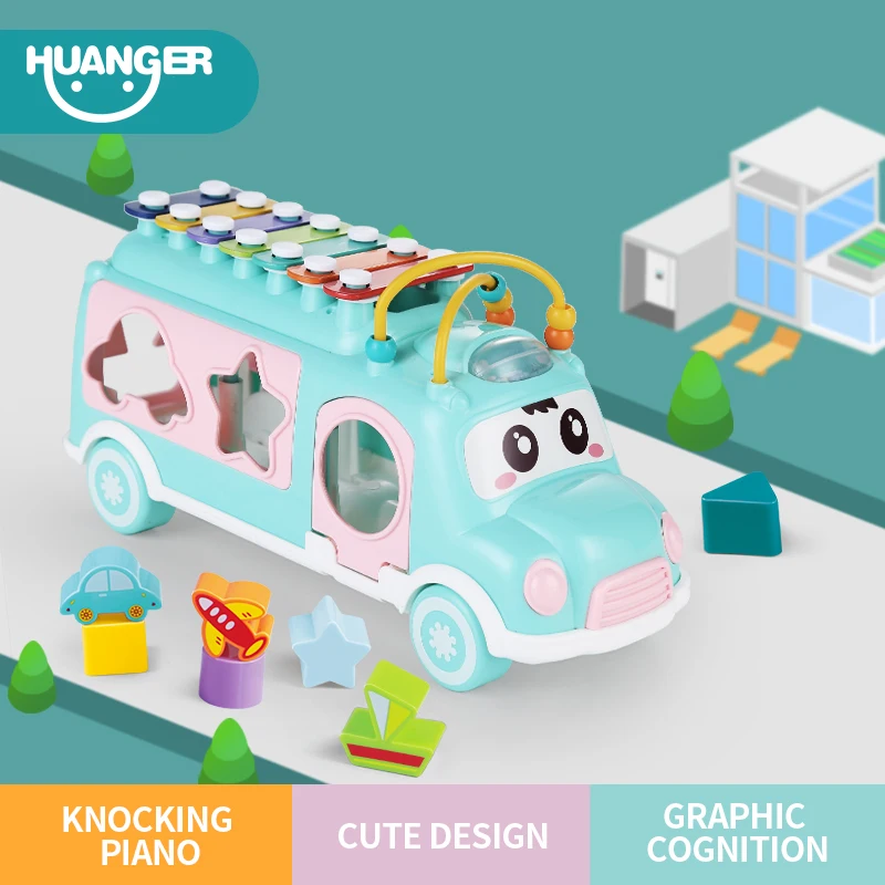 Huanger Cartoon Musical Bus Baby Toys Hand Knocking Girl Boy Rattle Educational for Children Puzzle Infant Mobile MontessoriGift
Huanger Cartoon Musical Bus Baby Toys Hand Knocking Girl Boy Rattle Educational for Children Puzzle Infant Mobile MontessoriGift