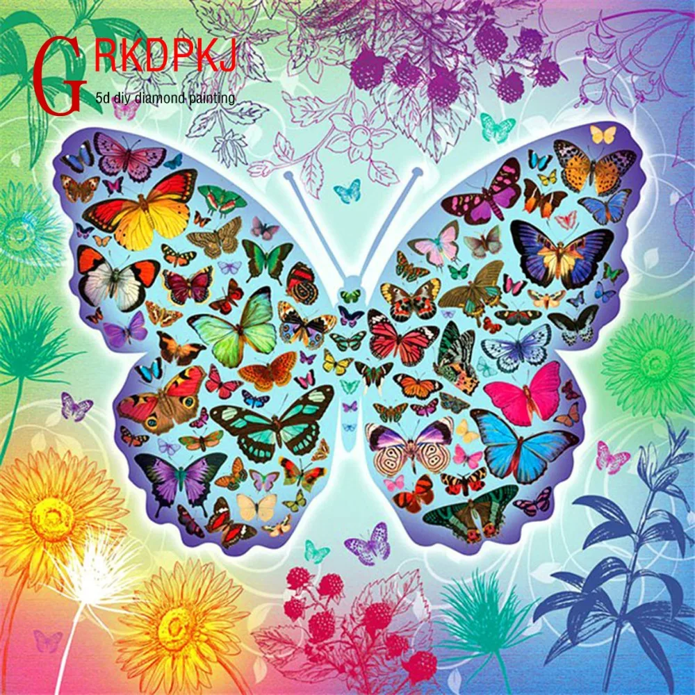 GRKDPKJ 5d diamond painting full drill square diamond embroidery Cross stitch pictures of rhinestones plant butterfly painting
GRKDPKJ 5d diamond painting full drill square diamond embroidery Cross stitch pictures of rhinestones plant butterfly painting