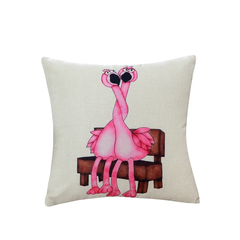 Love Flamingo Series Cushion Cover Cotton Linen Pillow Case Cartoon Style Home Decor 45x45cm Pillow Cover
Love Flamingo Series Cushion Cover Cotton Linen Pillow Case Cartoon Style Home Decor 45x45cm Pillow Cover