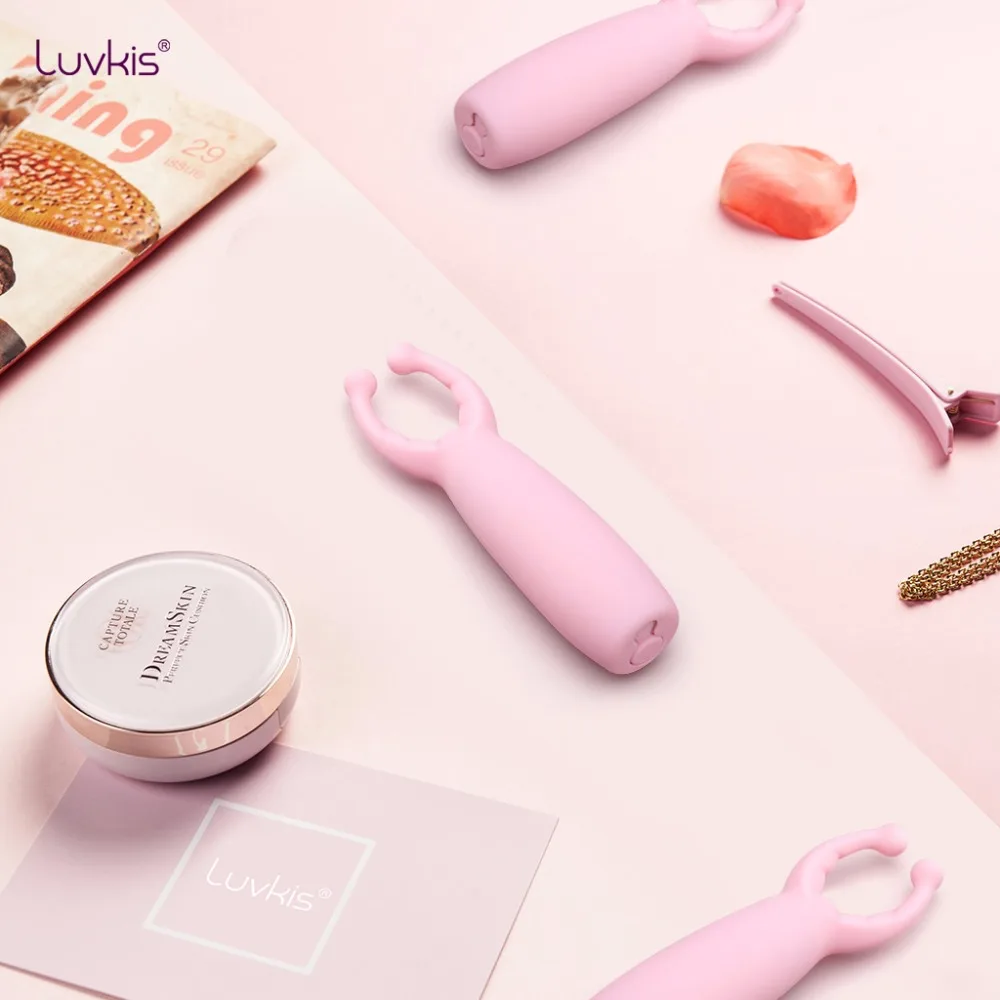 Силиконовый вибратор Luvkis с двойной головкой и зарядкой от USB 10 скоростей стимуляция Вагины клитора массажер