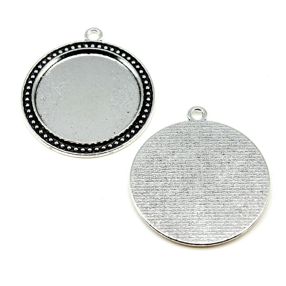 WYSIWYG 3pcs 30mm Round Inner Size Simple Style Cabochon Base Setting Antique Silver Color For Jewelry Making Jewelry Findings
WYSIWYG 3pcs 30mm Round Inner Size Simple Style Cabochon Base Setting Antique Silver Color For Jewelry Making Jewelry Findings