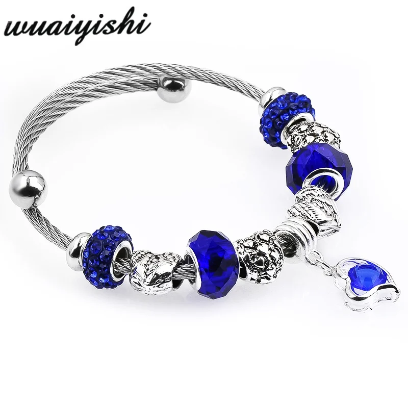 blue delicate Zircon Charm Bracelet for Women Fit Brand Bracelet Jewelry DIY Making Accessories Gifts PDA-163
blue delicate Zircon Charm Bracelet for Women Fit Brand Bracelet Jewelry DIY Making Accessories Gifts PDA-163