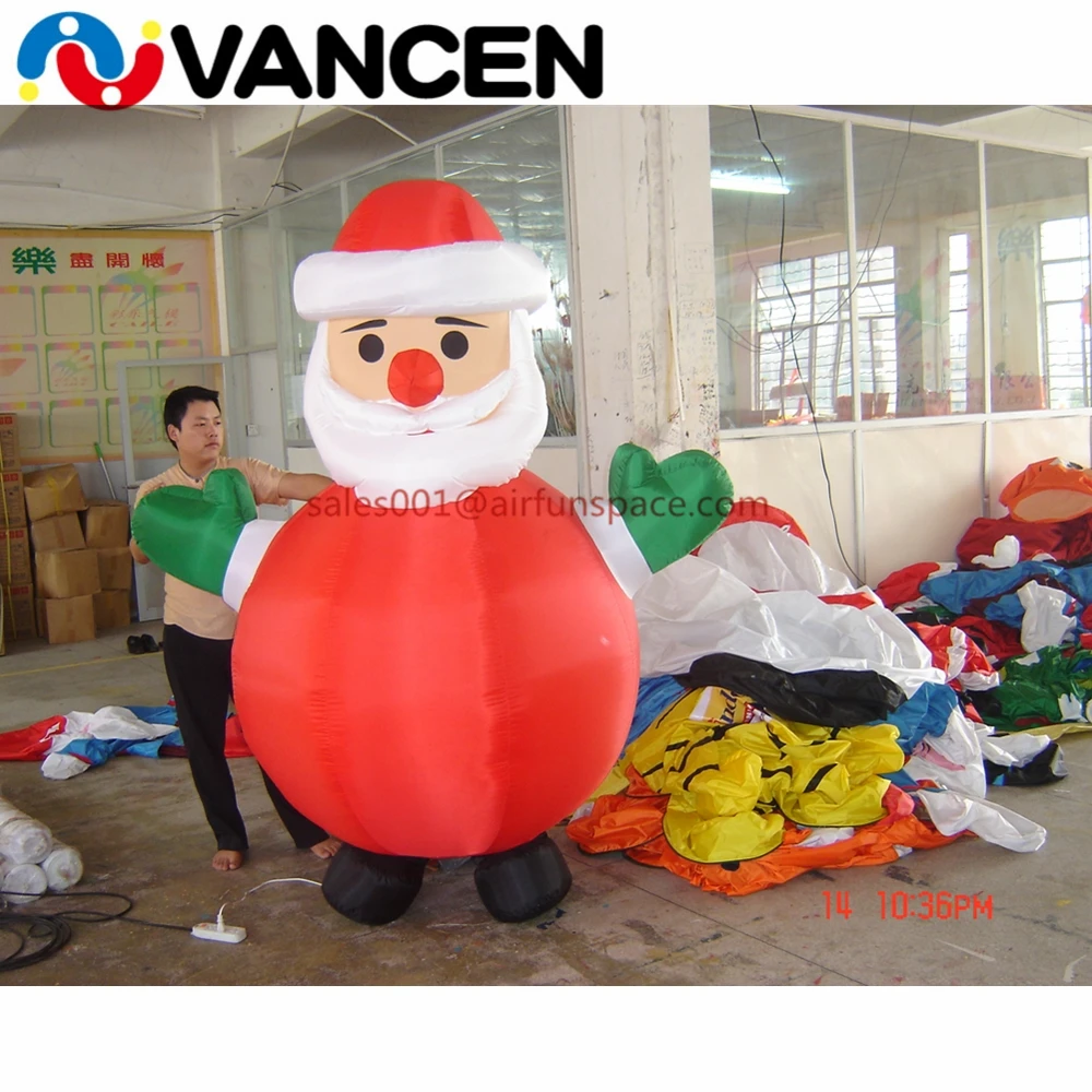 Home use 2m inflatable father christmas decoration lows price inflatable santa claus with free air blower
Home use 2m inflatable father christmas decoration lows price inflatable santa claus with free air blower
