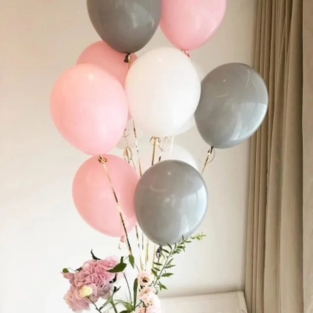 50pcs/lot new popular 10inch gray balloon mixed color matte latex xenon inflatable wedding birthday party decorative balloons
50pcs/lot new popular 10inch gray balloon mixed color matte latex xenon inflatable wedding birthday party decorative balloons