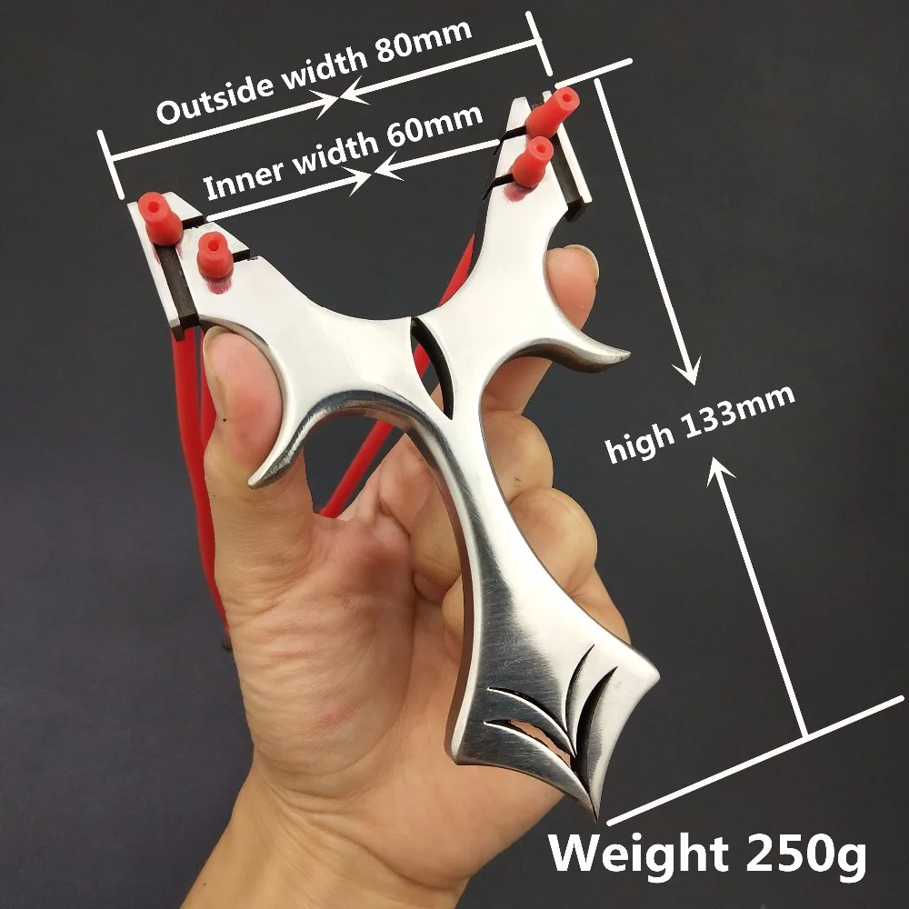 Stainless Steel Flat Rubber Band Slingshot with 304 Stainless Steel for Outdoor Hunting Shooting
Stainless Steel Flat Rubber Band Slingshot with 304 Stainless Steel for Outdoor Hunting Shooting