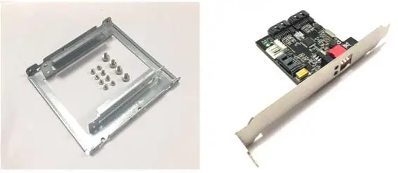 Dual SSD upgrade RAID kit for MACPRO 1.1-5.1 inclued (dual ssd tray/ sata cable/ HW RAID card /SATA3.0 Hard Disk Data Cable)
Dual SSD upgrade RAID kit for MACPRO 1.1-5.1 inclued (dual ssd tray/ sata cable/ HW RAID card /SATA3.0 Hard Disk Data Cable)