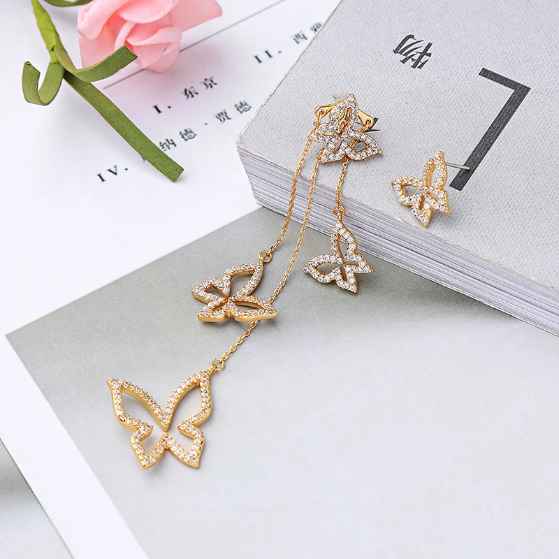 Wholesale Sexy Jewelry Romantic Crystal Butterfly Drop Long Tassel Earrings For Women Statement Earrings Fashion Accessories
Wholesale Sexy Jewelry Romantic Crystal Butterfly Drop Long Tassel Earrings For Women Statement Earrings Fashion Accessories