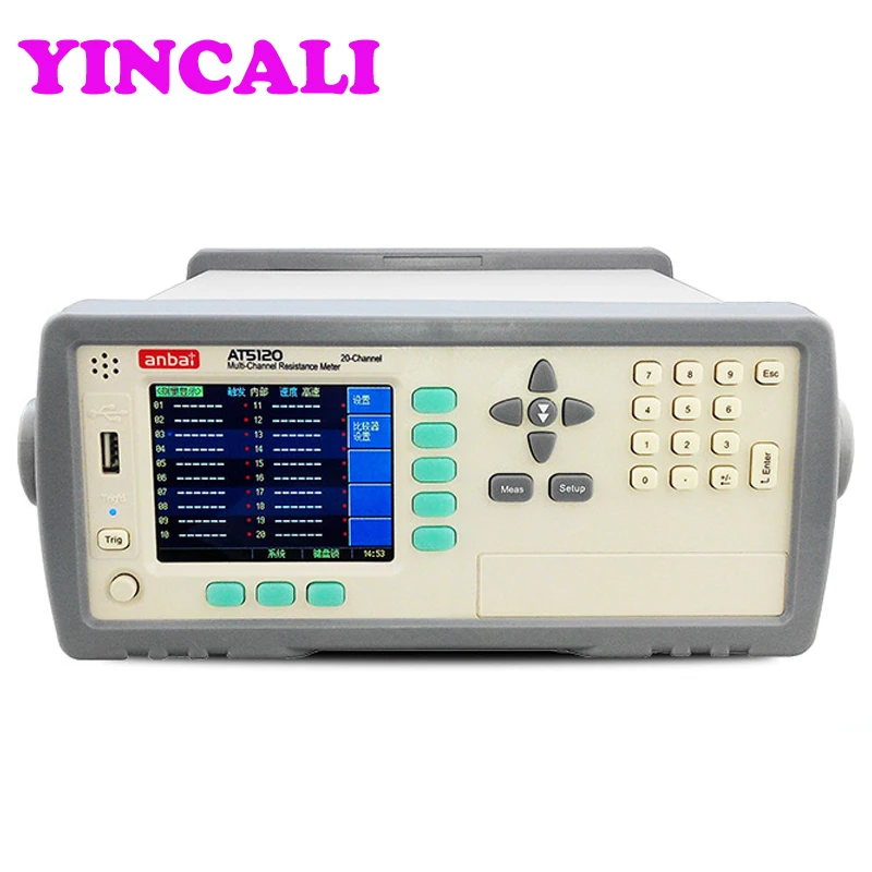 Original AT5120 Multi-channel Resistance Meter 20 Channels Resistance Scan Measurement High Precision DC Resistance Tester
Original AT5120 Multi-channel Resistance Meter 20 Channels Resistance Scan Measurement High Precision DC Resistance Tester