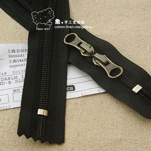 5 # YKK нейлоновая молния с закрытым концом наконечник длинный наружный дорожный