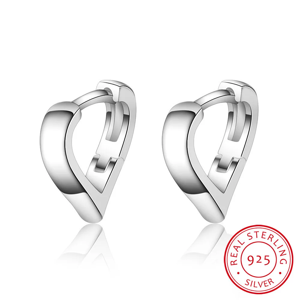 Real 925 Sterling Silver Romantic Hollow Heart Minimalist Hoop Earrings For Women Wedding Party Jewelry Accessories Gift
Real 925 Sterling Silver Romantic Hollow Heart Minimalist Hoop Earrings For Women Wedding Party Jewelry Accessories Gift