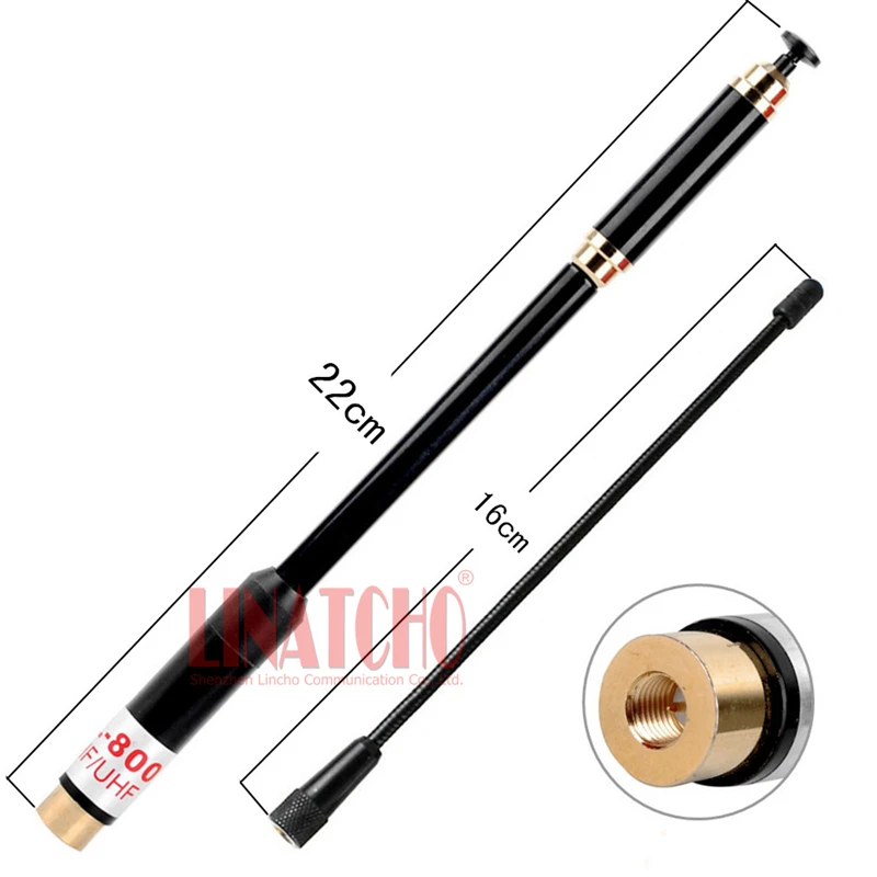 Long Range AL-800 144/430MHz SMA Male telescopic antenna for VX-2R UV-985 walkie talkie AL800 Antenna
Long Range AL-800 144/430MHz SMA Male telescopic antenna for VX-2R UV-985 walkie talkie AL800 Antenna