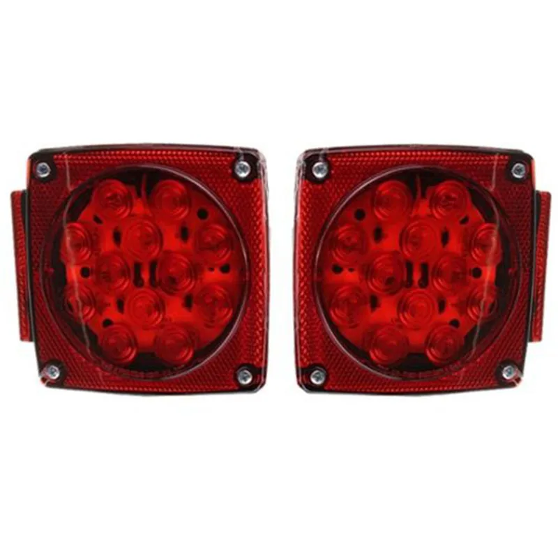 1 Pair Square Car Rear Taillights Stop Brake Lamp Truck Trailer Tail Light 12V DC
1 Pair Square Car Rear Taillights Stop Brake Lamp Truck Trailer Tail Light 12V DC