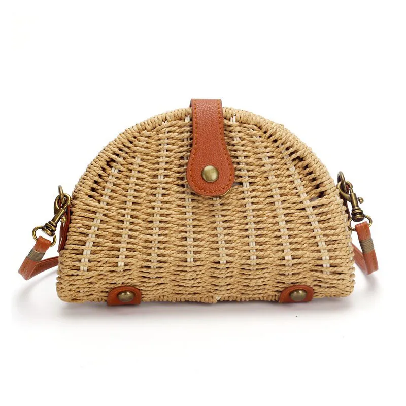 2020 New Straw Bag Fashion Semi-Circle Summer Shoulder Bag Holiday Beach Bags Bohemian Messenger Crossbody Bags Ladies Handbag
2020 New Straw Bag Fashion Semi-Circle Summer Shoulder Bag Holiday Beach Bags Bohemian Messenger Crossbody Bags Ladies Handbag