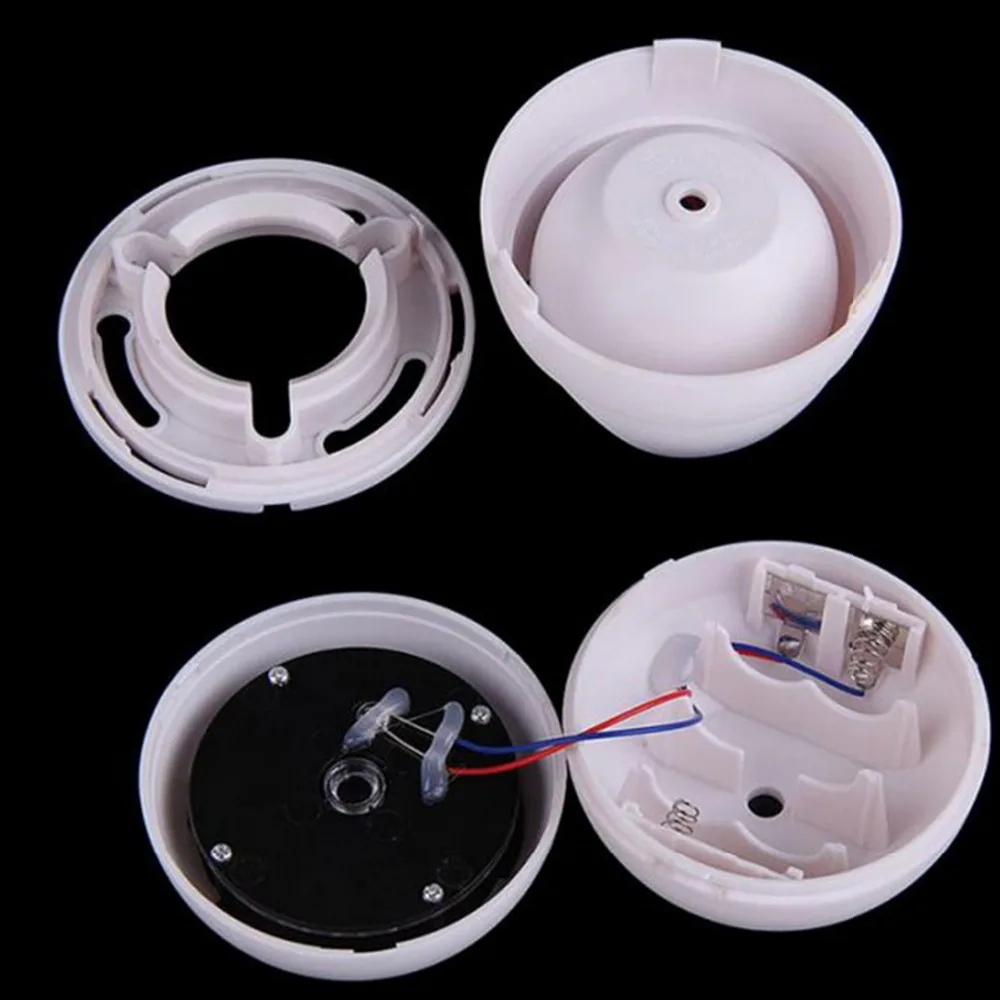 Virtual Surveillance Mini Camera Security Dome Flashing LED Lights Fake Indoor Outdoor White CCTV | Безопасность и
