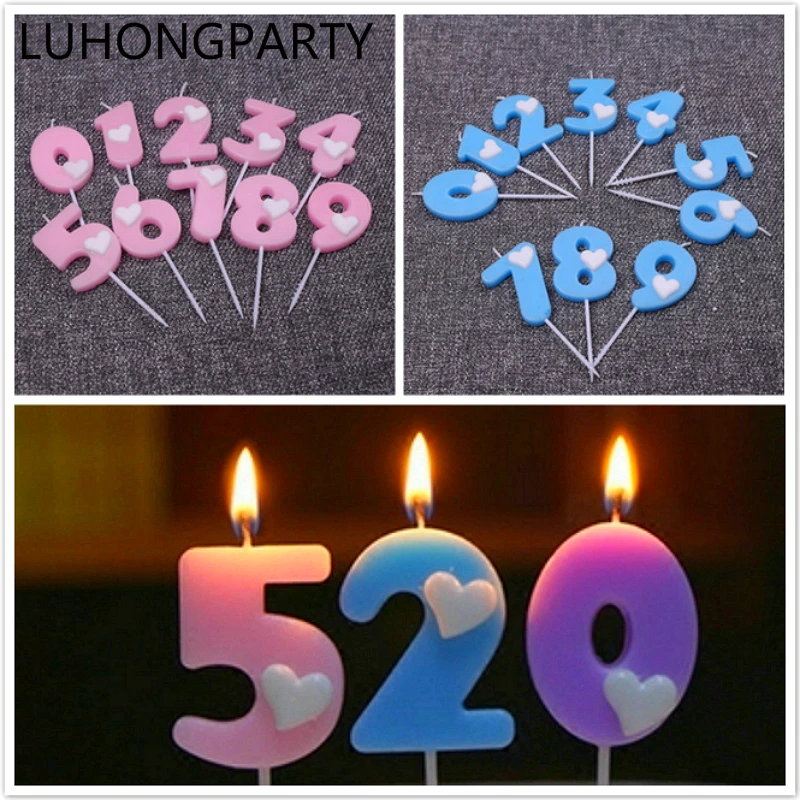 1 шт. свеча в виде сердца 0 9|supplies party| |