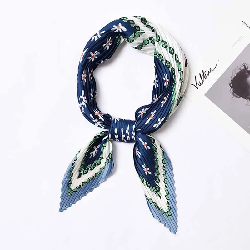 55*55cm Silk Organ Pleated Square Spring Summer Art Retro Fashion New Neck Wrap Hair Head Scarf Crinkle Small Neck Scarfs
55*55cm Silk Organ Pleated Square Spring Summer Art Retro Fashion New Neck Wrap Hair Head Scarf Crinkle Small Neck Scarfs