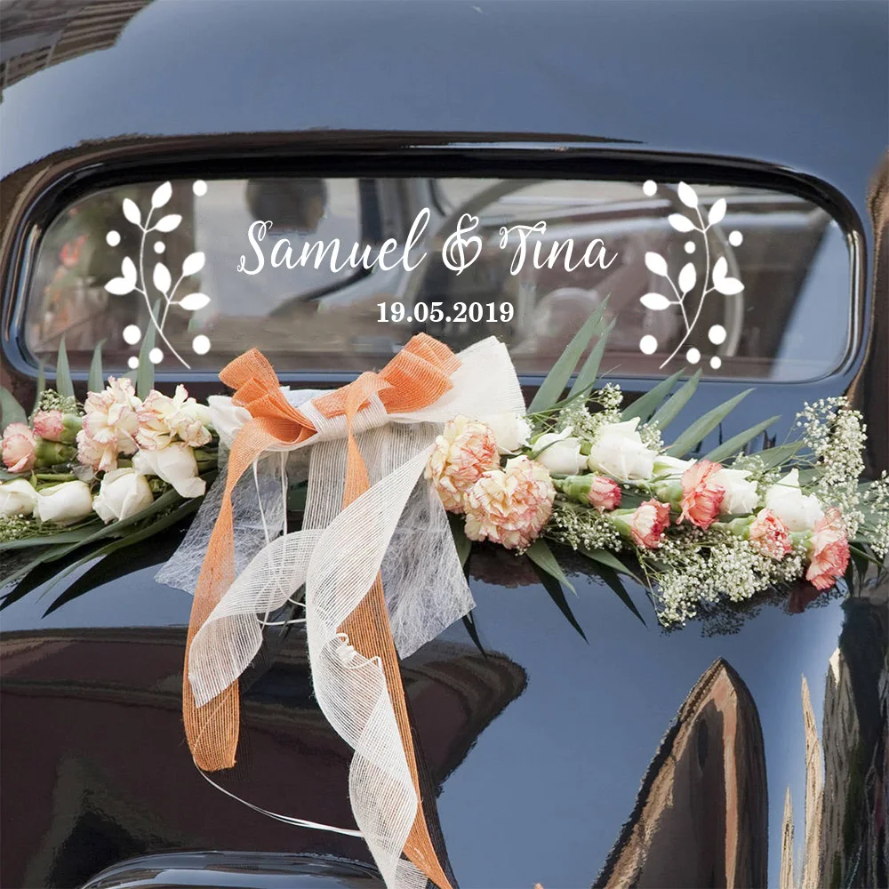 Wedding Decal Floral Sticker Car Decoration For Wedding Personalised Bride Groom Names DIY Wedding Deco WD40
Wedding Decal Floral Sticker Car Decoration For Wedding Personalised Bride Groom Names DIY Wedding Deco WD40