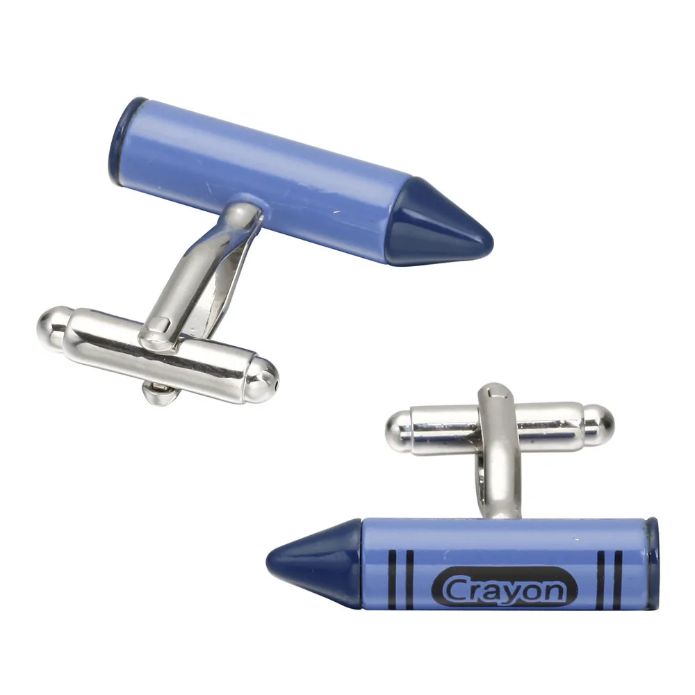 Hot Cute Blue Crayon Cufflinks for Men Enamel Cuff Links Christmas Gifts for Family Free Tag & Wipe Cloth Luxury Display Box
Hot Cute Blue Crayon Cufflinks for Men Enamel Cuff Links Christmas Gifts for Family Free Tag & Wipe Cloth Luxury Display Box