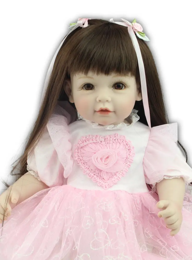 52cm 20 Inches Reborn Soft Silicone Girl Reborn Babies Girls Play House Toys Lifelike Dolls Long Hair Princess Doll
52cm 20 Inches Reborn Soft Silicone Girl Reborn Babies Girls Play House Toys Lifelike Dolls Long Hair Princess Doll