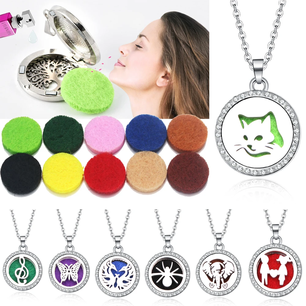 24 style Aroma Box Necklace Magnetic Stainless Steel Aromatherapy Essential Oil Diffuser Perfume Box Locket Pendant Jewelry
24 style Aroma Box Necklace Magnetic Stainless Steel Aromatherapy Essential Oil Diffuser Perfume Box Locket Pendant Jewelry