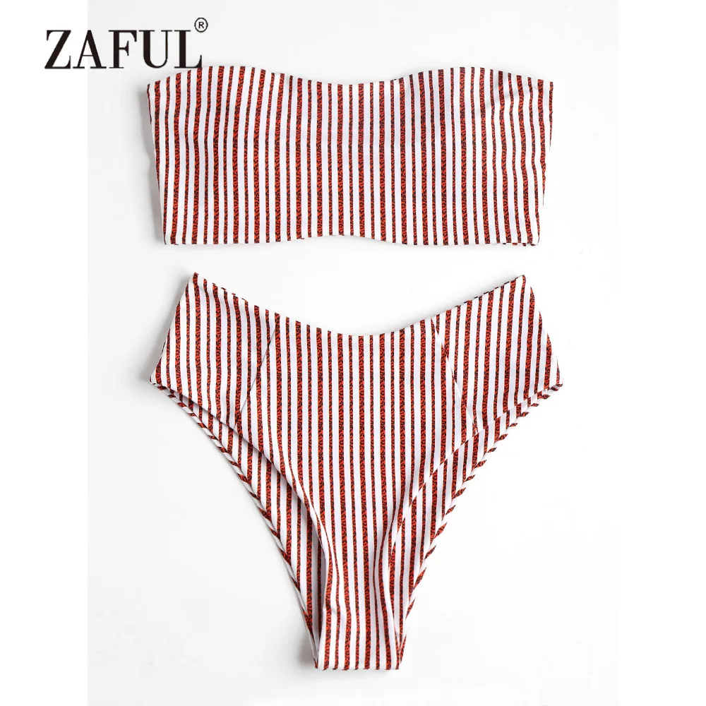 Женский купальник ZAFUL, бикини-бандо в полоску с высоким вырезом, мягкий, без бретелек
Женский купальник ZAFUL, бикини-бандо в полоску с высоким вырезом, мягкий, без бретелек