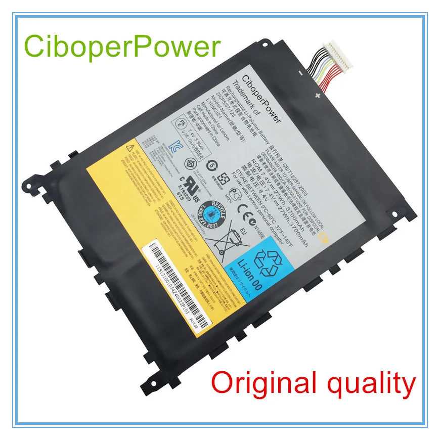 Original Laptop Battery for K1 Tablet PC L10M2121 21CP5/57/128 7.4V 27WH Free Shipping
Original Laptop Battery for K1 Tablet PC L10M2121 21CP5/57/128 7.4V 27WH Free Shipping