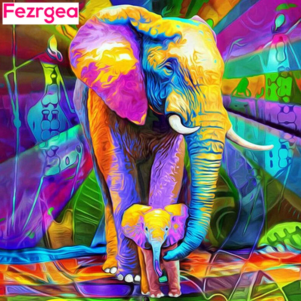 Fezrgea 5d Diamond Painting Full Drill Round Animals Diamond Mosaic Sale Elephant Pictures With Rhinestones Hobby And Handicraft
Fezrgea 5d Diamond Painting Full Drill Round Animals Diamond Mosaic Sale Elephant Pictures With Rhinestones Hobby And Handicraft