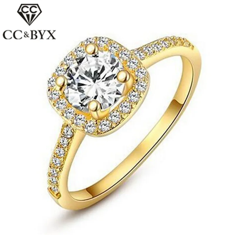 CC Jewelry Fashion Rings For Women Jewelry Luxury Gold Color Square Stone Anneau Engagement Bijoux Bridal Wedding Ring CC627
CC Jewelry Fashion Rings For Women Jewelry Luxury Gold Color Square Stone Anneau Engagement Bijoux Bridal Wedding Ring CC627