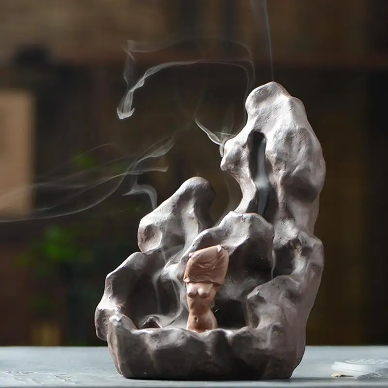 Ceramic Mountain Sexy Girl Waterfall Smoke Backflow Cone Holder Incense Burner Cone Sticks Holder Home Decor
Ceramic Mountain Sexy Girl Waterfall Smoke Backflow Cone Holder Incense Burner Cone Sticks Holder Home Decor