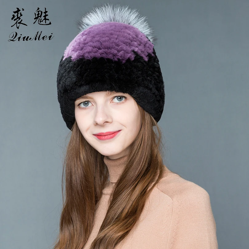Brand High quality Fashiona winter hats for women rex Rabbit Fur beanie Knitting Real Fur Casual cute girls winter pompom caps
Brand High quality Fashiona winter hats for women rex Rabbit Fur beanie Knitting Real Fur Casual cute girls winter pompom caps