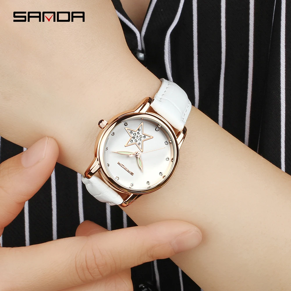 Sanda top brand luxury wrist watches for women 2018 metal pin buckle leather pentagram student quartz clock moveme watch
Sanda top brand luxury wrist watches for women 2018 metal pin buckle leather pentagram student quartz clock moveme watch
