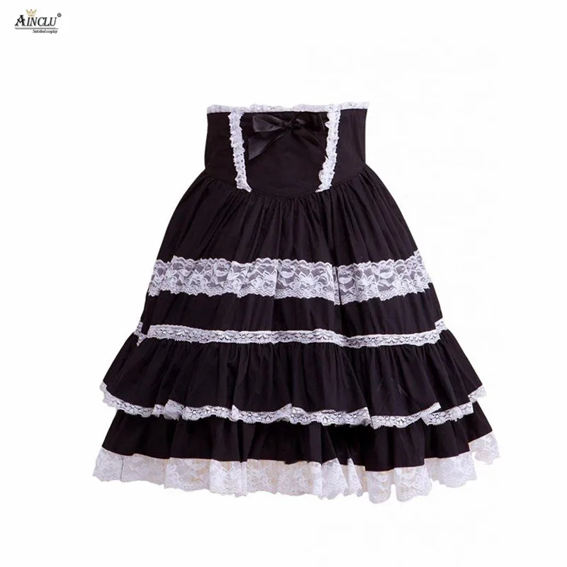 Ainclu Cemavin Womens Girls lolita Cotton Black And White Polka Gothic Lace Lolita Skirt Above Knee/Rendering and Outer Wear
Ainclu Cemavin Womens Girls lolita Cotton Black And White Polka Gothic Lace Lolita Skirt Above Knee/Rendering and Outer Wear