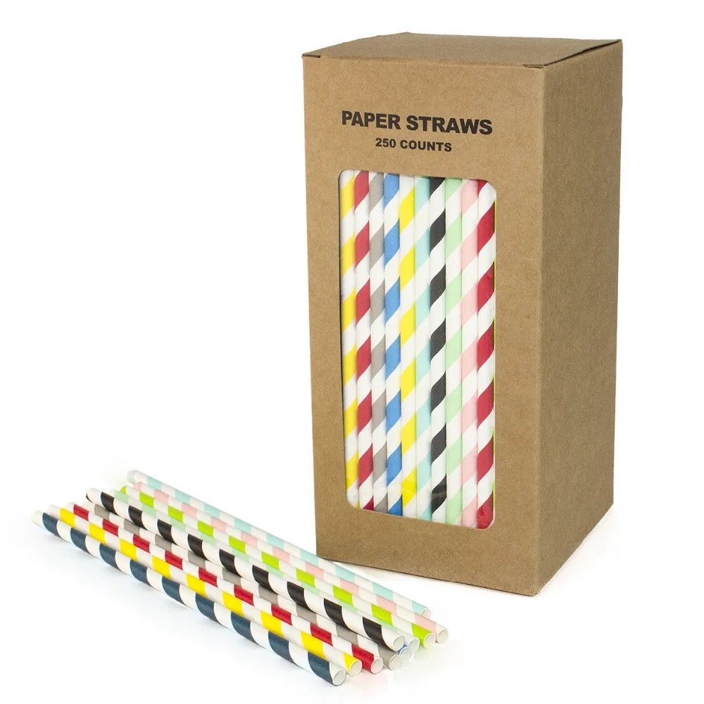 250 pcs/box Striped Paper Straws-Stripe Pink Red Black Blue Grey Yellow Mint Navy Party Drinking Restaurant Juice Coffee Soda
250 pcs/box Striped Paper Straws-Stripe Pink Red Black Blue Grey Yellow Mint Navy Party Drinking Restaurant Juice Coffee Soda