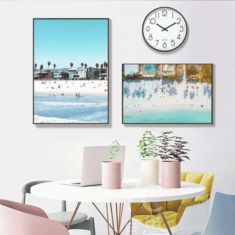 Beach Wall Art Tropical Canvas Painting Pictures for Living Room Aerial People Posters and Prints Coastal Travel Bus Decoration
Beach Wall Art Tropical Canvas Painting Pictures for Living Room Aerial People Posters and Prints Coastal Travel Bus Decoration